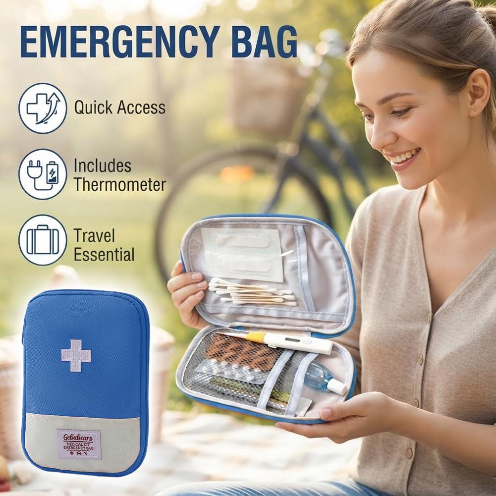 Travel Medicine Bag Pill Stora - Field Dressing Kit recension och pris
