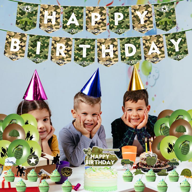 Camouflage Birthday Decoration - Hunting Outdoor Boys recension och pris
