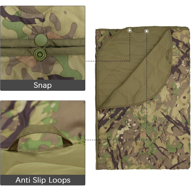 Camo Woobie Blanket Military P - Outdoor Hunting Blanket recension och pris