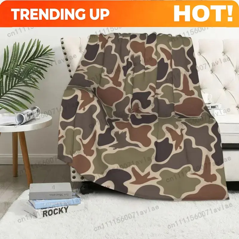 Customize Vintage Duck Camo Bl - Outdoor Hunting Blanket recension och pris