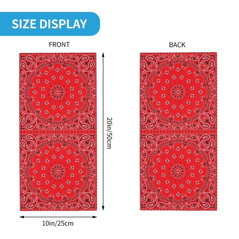 Red Paisley Art Bandana Patter - Outdoor Hunting Youtube recension och pris