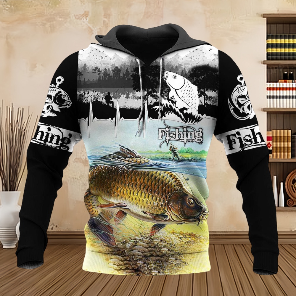Wild Fishing Print 3D Casual H - Wildman Hunting & Outdoor Reviews recension och pris