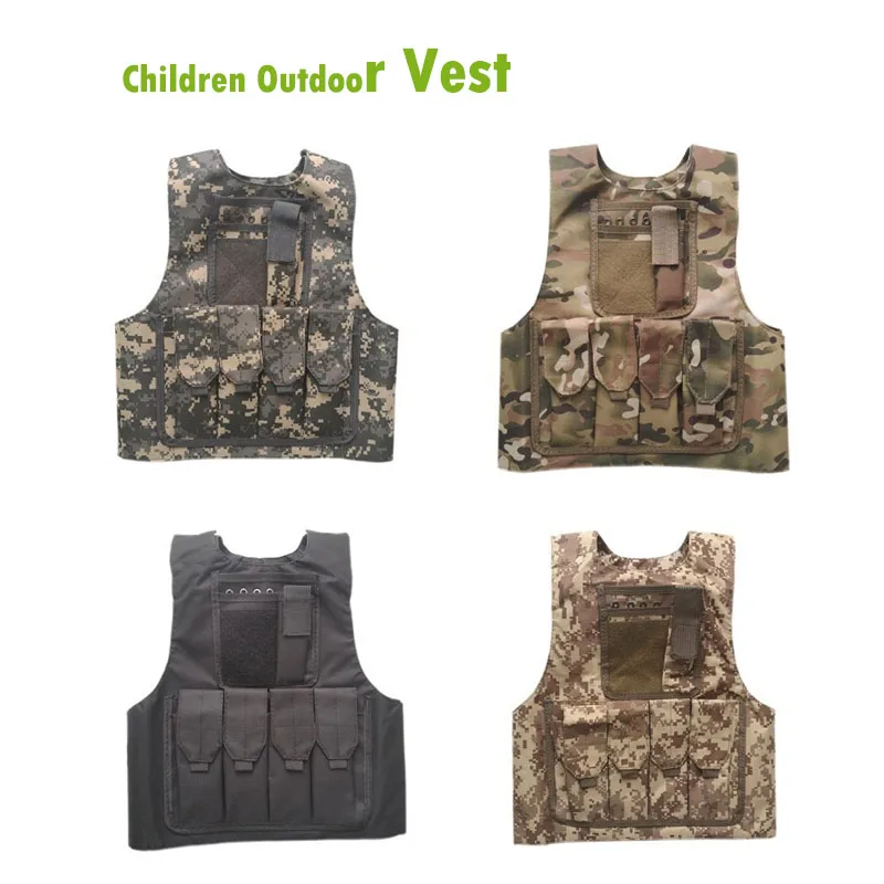 Kids Boys Tactical Vest Camouf - Hunting Outdoor Boys recension och pris